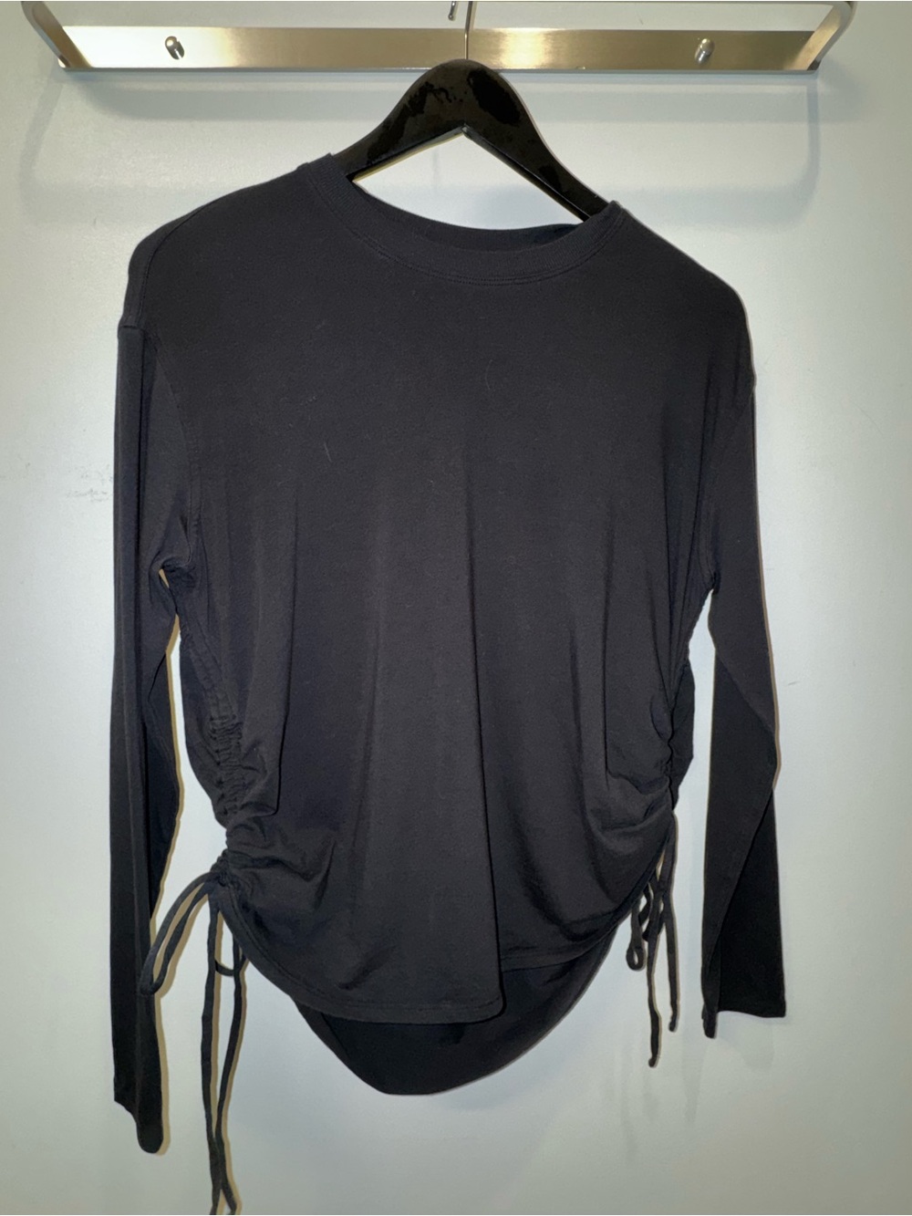 Lululemon pima cotton cinch waist long sleeve top